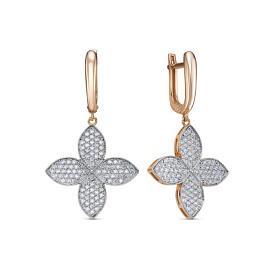 Серьги подвесные 120106 золото Роберто Коин