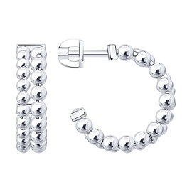 Серьги конго 94027139 серебро