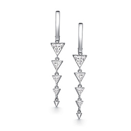 Серьги подвесные 02-4754.00КЦ-00 серебро