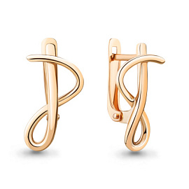 Серьги 34309.1 золото