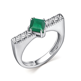 Кольцо один камень 01-5517.00АГ-00 серебро