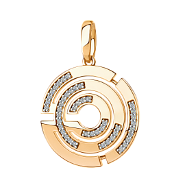 Подвеска 01-318264 золото Лабиринт