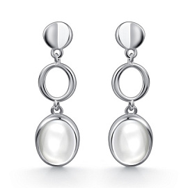 Серьги подвесные 02-4824.00ГХ-00 серебро