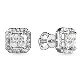 Серьги пусеты С2.608-0220 золото