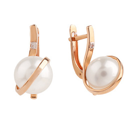 Серьги 290-1-962Р золото