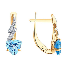 Серьги 728276 золото