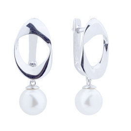 Серьги подвесные 1050712-01250-2S серебро