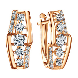 Серьги СргЛ35.бцФ.з585 золото