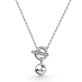 Колье 06-5077.0000-00 серебро Шар