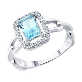 Кольцо 92014706 серебро