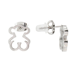 Серьги пусеты 3-3197-W ювелирный сплав Тоус