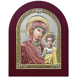 Икона 6391.2СW ювелирный сплав Казанская Божья Матерь