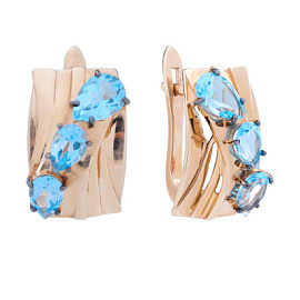 Серьги кл2556а-78 золото