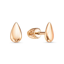 Серьги пусеты 0502635 золото Боттега Венета