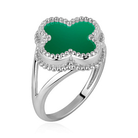 Кольцо один камень 1340395696-60 серебро Ван Клиф