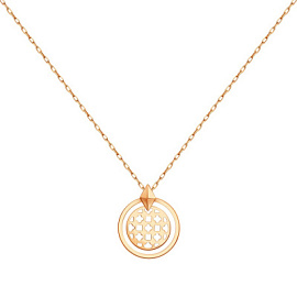 Колье Т100112216 золото Круг