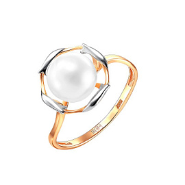 Кольцо один камень 190-1-934Р золото