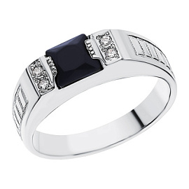 Печатка 3302462р син серебро