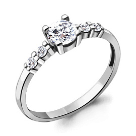 Кольцо один камень 688171.2 золото