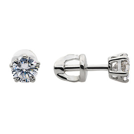 Серьги пусеты 5КР012.1К серебро