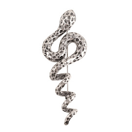 Брошь 202500038 ювелирный сплав змея