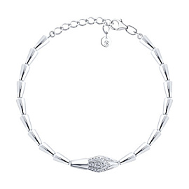 Браслет 94051517 серебро змея