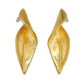 Серьги 311110070g ювелирный сплав Лист