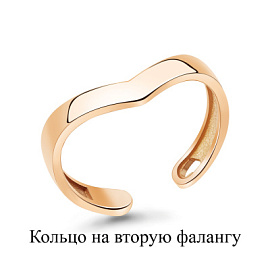 Кольцо фаланговое 57021.1 золото