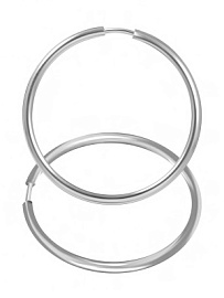 Серьги конго 07С20К3001К серебро