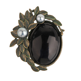 Брошь 1-3364-Y ювелирный сплав