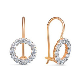 Серьги 1202876 золото Круг