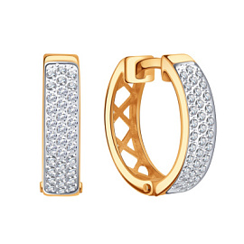 Серьги конго Т14702В511 золото