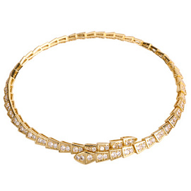 Колье 202500039-1 ювелирный сплав Булгари Змея