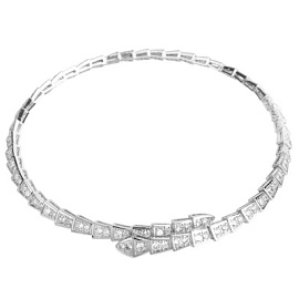 Колье 202500039 ювелирный сплав Булгари Змея