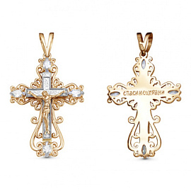Крест христианский 3000155 золото Полновесный