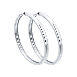 Серьги конго 94140012 серебро