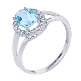 Кольцо К-2338-6201-1 серебро