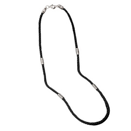 Шнур текстильный 718940-50 серебро Спаси и сохрани