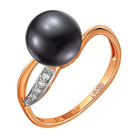 Кольцо один камень 190-1-626Р золото