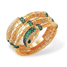 Кольцо К19214424 золото Булгари Змея