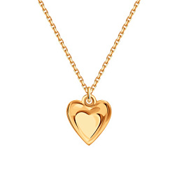 Колье Т100112211 золото Сердце