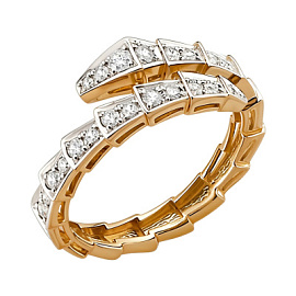 Кольцо К23483к золото Булгари Змея