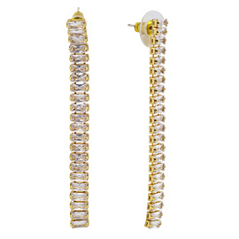 Серьги подвесные 502165320-1 ювелирный сплав Дорожка