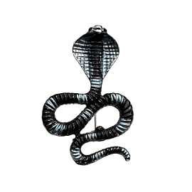 Брошь 141110075 ювелирный сплав змея