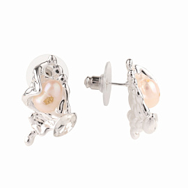 Серьги пусеты 504258460 ювелирный сплав