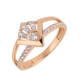 Кольцо 23911 золото