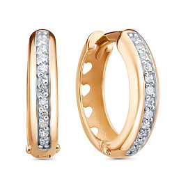 Серьги конго 122563 золото Дорожка