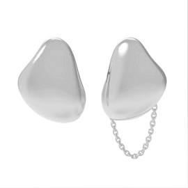 Серьги пусеты KV-2-003S-MIRRORS серебро