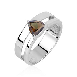 Кольцо один камень 1340105537 серебро