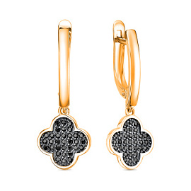 Серьги подвесные 122655-5 золото Ван Клиф